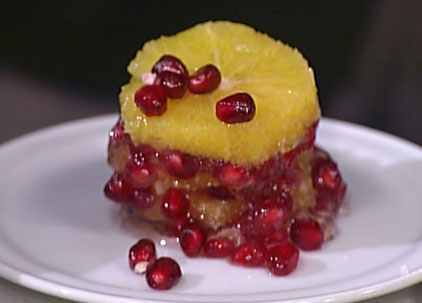 Festive Orange Pomegranate Cups