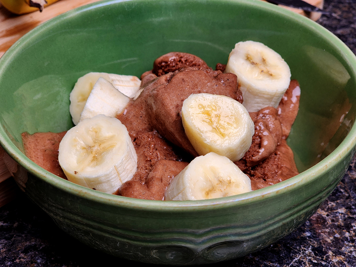 Vegan Chocolate Banana Ice Cream Photo