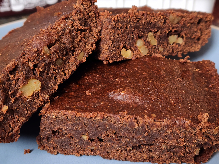 Vegan Chocolate Walnut Fudge Brownies Thumbnail
