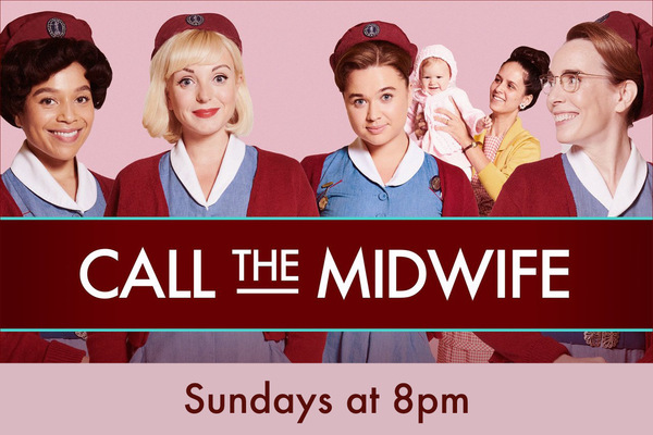 Banner for Call The Midwife. Sundays at 8pm.