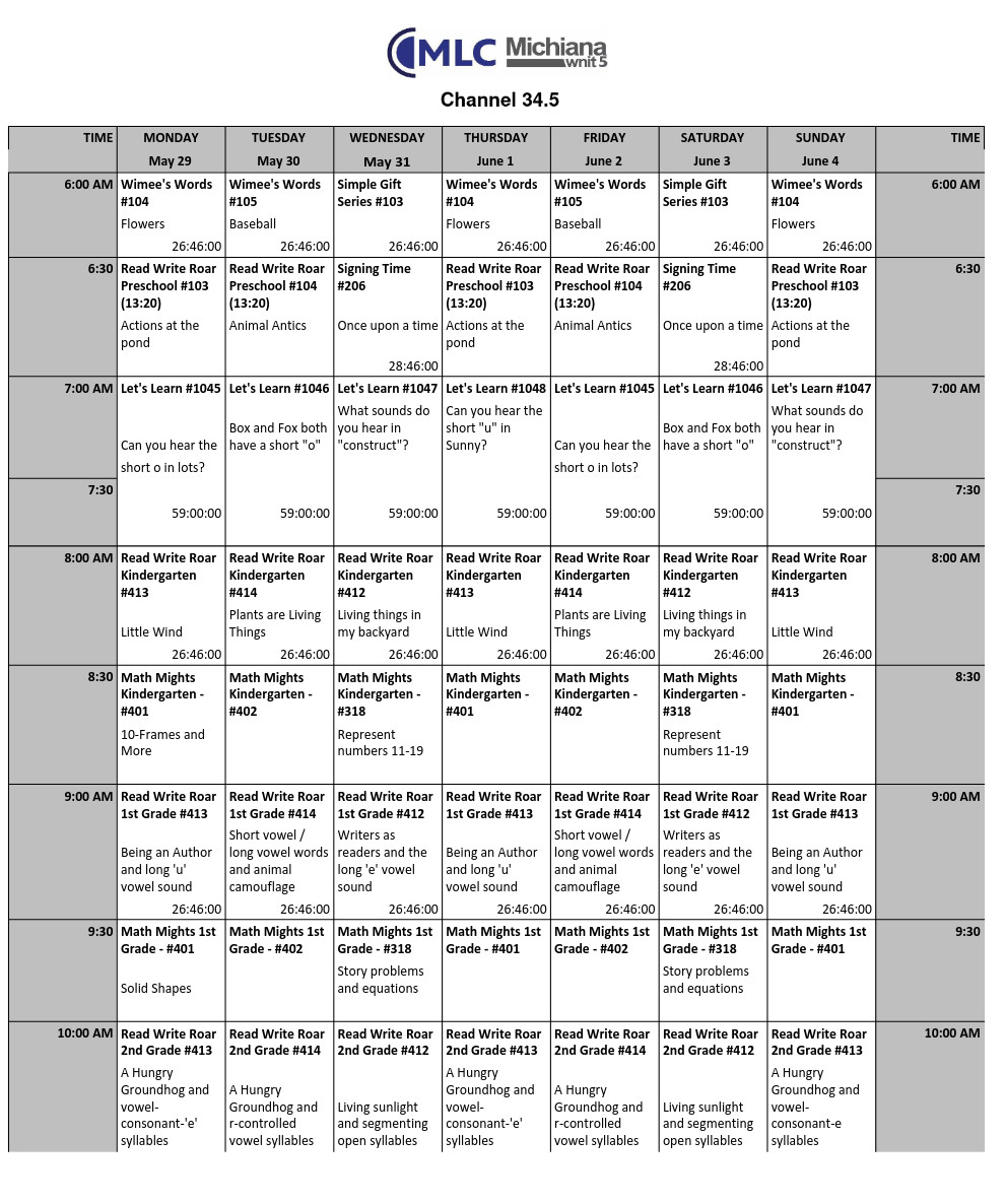 Downloadable 34.5 Michigan Learning Channel 34.5