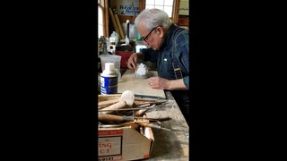 Various photos of the restoration of the fountain