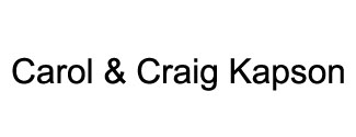 Carol & Craig Kapson  Logo