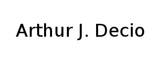Arthur J. Decio Logo