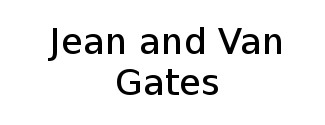 Jean and Van Gates Logo