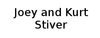 Joey and Kurt Stiver Logo