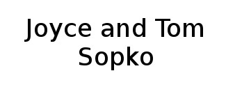 Joyce and Tom Sopko Logo